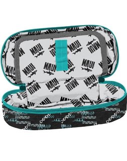 Iskolai tok Maui and sons, fekete-zöld, merevített-4